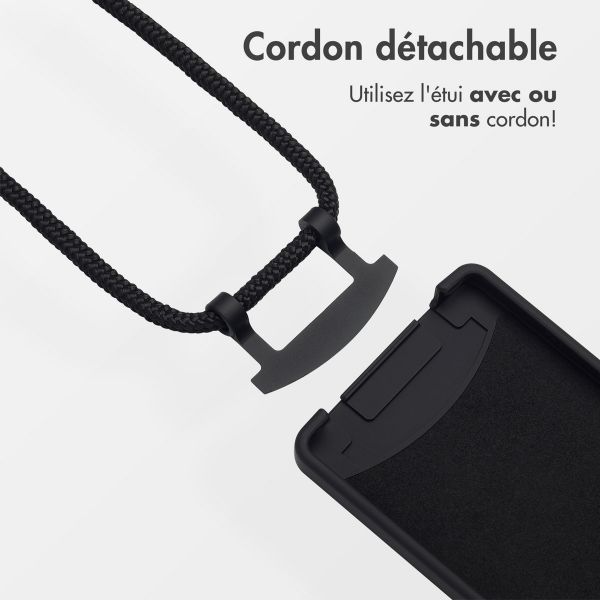 imoshion Coque arrière Color avec cordon amovible et MagSafe Samsung Galaxy S25 Ultra - Noir