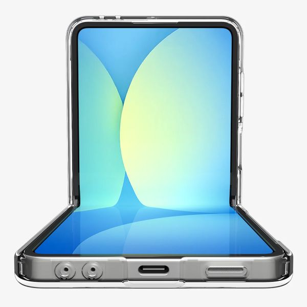 Spigen Coque Ultra Hybrid Pro MagFit Samsung Galaxy Z Flip 7 - Clear / White