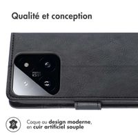 imoshion Étui de télephone portefeuille de luxe Xiaomi 14T Pro - Noir