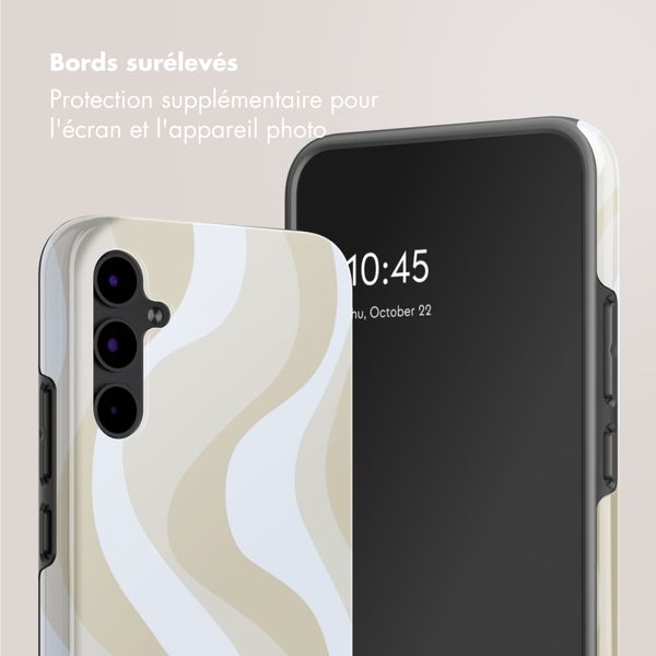 Selencia Coque arrière Vivid Samsung Galaxy A34 (5G) - Desert Waves Beige