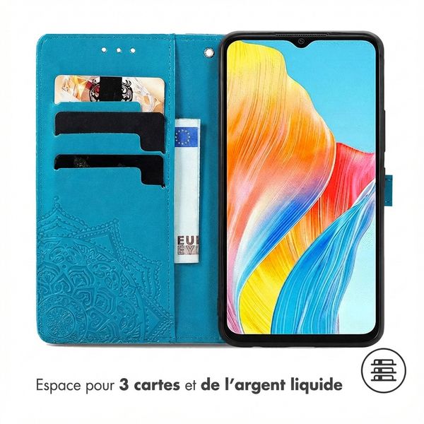 imoshion Etui de télephone Mandala Oppo A18 / Oppo A38 - Turquoise