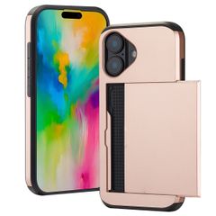 imoshion Coque arrière avec porte-cartes Apple iPhone 16 - Rose Doré