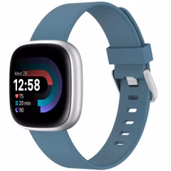 imoshion Bracelet silicone Fitbit Versa / Versa 2 / Versa Lite - Taille L - Bleu & Gris