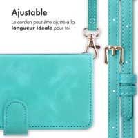 imoshion Etui de télephone portefeuille avec cordon Samsung Galaxy A36 - Turquoise