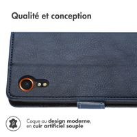 imoshion Étui de télephone portefeuille de luxe Samsung Galaxy Xcover 7 - Bleu foncé