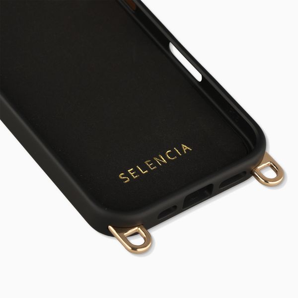 Selencia Coque arrière Rivièra avec MagSafe avec crochets amovibles Apple iPhone 17 - Velvet Black