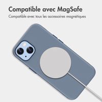 imoshion Coque arrière Color avec Thin MagSafe Ring Apple iPhone 14 / 13 - Bleu foncé