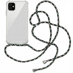 imoshion Coque arrière transparente avec cordon Apple iPhone 11 - Green Multi Color