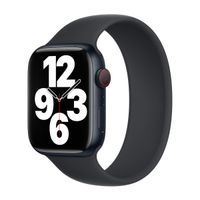Apple Bracelet Boucle unique en Silicone Apple Watch | 44/45/46/49 mm - Taille 7 - Midnight