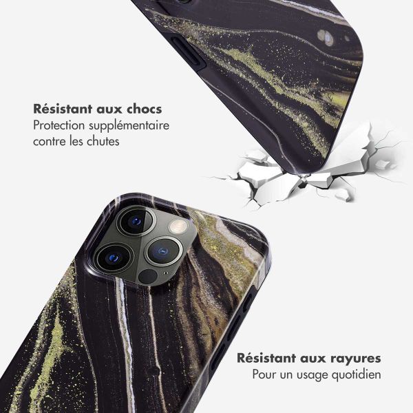 Selencia Coque arrière Vivid Apple iPhone 15 Pro - Chic Marble
