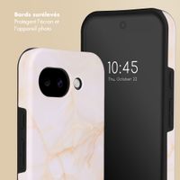 Selencia Coque arrière Vivid avec MagSafe Google Pixel 10a - Golden Beige Marble
