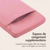 imoshion Pochette ordinateur avec compartiment 14 pouces - Candy Pink