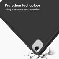 Accezz Coque tablette portefeuille Smart Silicone Apple iPad Air 13 pouces (2026) M4 / (2025) M3 / (2024) M2 - Noir