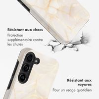 Selencia Coque arrière Vivid Samsung Galaxy S23 - Golden Beige Marble