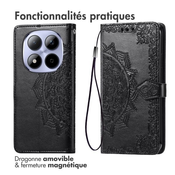 imoshion Etui de télephone Mandala Xiaomi Redmi Note 15 Pro (4G) - Noir
