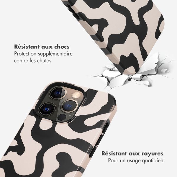 Selencia Coque arrière Vivid Apple iPhone 13 Pro - Art Wave Black