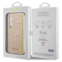 Guess Coque Glitter Flakes Samsung Galaxy S24 - Doré