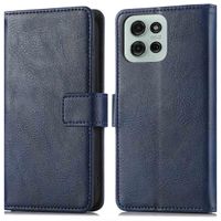 imoshion Étui de télephone portefeuille de luxe Motorola Moto G75 5G - Bleu foncé