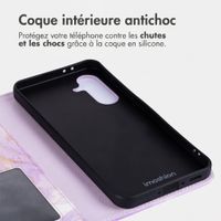 imoshion Étui de télephone portefeuille Design Samsung Galaxy A26 - Purple Marble