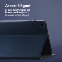 Accezz Coque tablette Classic Samsung Galaxy Tab A9 Plus - Bleu foncé