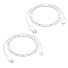 Apple C&acirc;ble USB-C vers Lightning Lot de 2 - Refurbished - 1 m&egrave;tre - Blanc