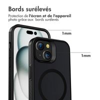 Accezz Coque Givrée Robuste avec MagSafe Apple iPhone 15 Plus - Noir