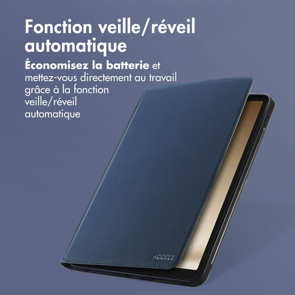 Accezz Coque tablette Classic Samsung Galaxy Tab A9 8.7 pouces - Bleu foncé