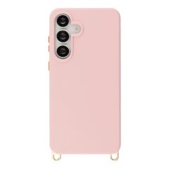 Selencia Coque arrière Rivièra avec MagSafe avec crochets amovibles Samsung Galaxy S25 FE - Sorbet Pink