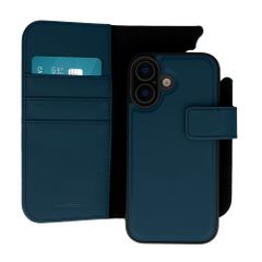 imoshion Étui portefeuille luxe 2-en-1 amovible Apple iPhone 16 - Bleu