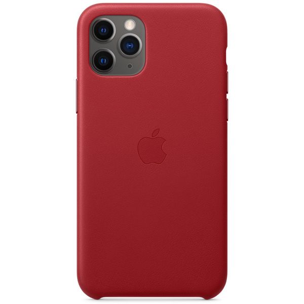 Apple 3 Pack Coque Leather Apple iPhone 11 Pro - Red + Midnight Blue + Black