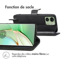 imoshion Étui de télephone portefeuille de luxe Motorola Edge 40 - Noir