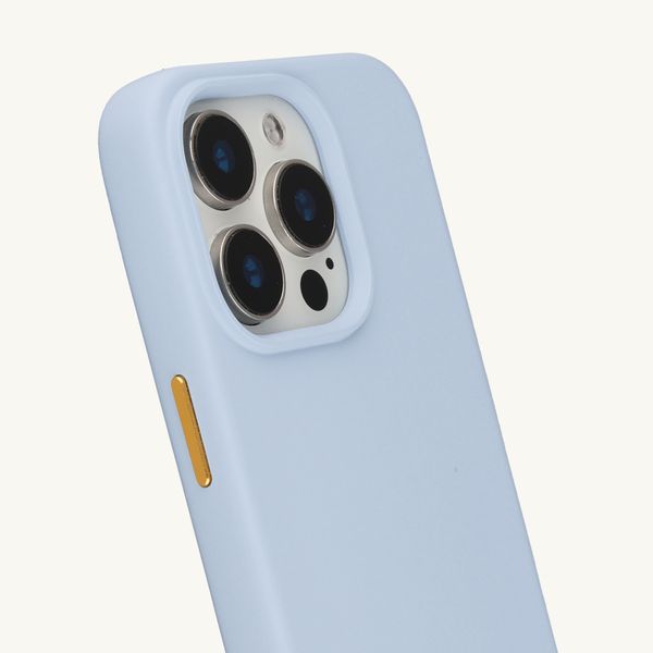 Selencia Coque arrière Rivièra avec MagSafe avec crochets amovibles Apple iPhone 15 Pro - Powder Blue