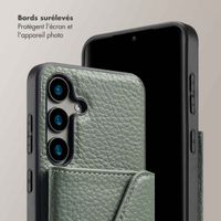 Selencia Coque de télephone Sera avec cordon et porte-cartes enveloppe Samsung Galaxy S24 - Sage Green