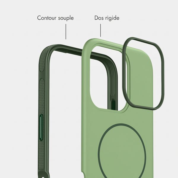 imoshion Coque arrière Color avec Thin MagSafe Ring Apple iPhone 16 Pro - Vert foncé