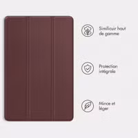 imoshion Coque tablette Trifold Apple iPad 9 (2021) 10.2 pouces / iPad 8 (2020) 10.2 pouces / iPad 7 (2019) 10.2 pouces - Bordeaux