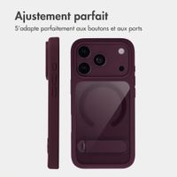Accezz Coque arrière Hold avec MagSafe Apple iPhone 18 Pro / 17 Pro - Dark Cherry