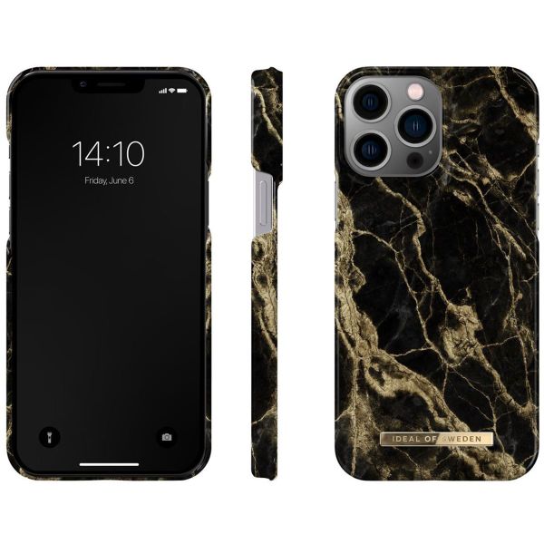 iDeal of Sweden Coque Fashion Apple iPhone 13 Pro Max - Golden Smoke Marble