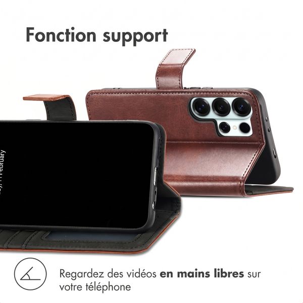 imoshion Étui de télephone portefeuille de luxe Samsung Galaxy S26 Ultra - Marron foncé