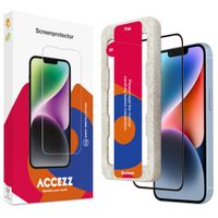 Accezz Protection d'écran en verre trempé avec applicateur Apple iPhone 17e / 16e / 14 / 13 / 13 Pro