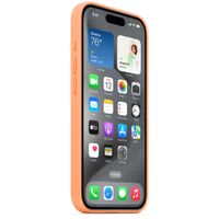 Apple Coque en silicone MagSafe Apple iPhone 15 Pro - Orange Sorbet