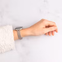 Selencia Bracelet en acier slim style Jubilee Apple Watch | 38/40/41/42 mm - Starlight