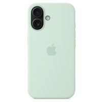 Apple Coque en silicone MagSafe Apple iPhone 16 - Aquamarine