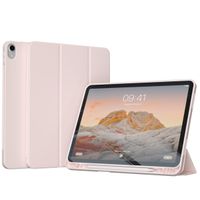 Accezz Coque tablette portefeuille Smart Silicone Apple iPad Air 11 pouces (2026) M4 / (2025) M3 / (2024) M2 / Air 5 (2022) / Air 4 (2020) - Rose