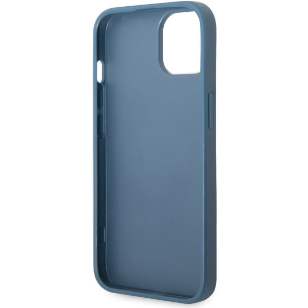 Guess Coque 4G Metal Logo Backcover Apple iPhone 14 - Bleu