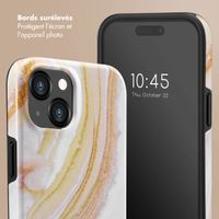 Selencia Coque arrière Vivid Apple iPhone 15 - Chic Marble Gold