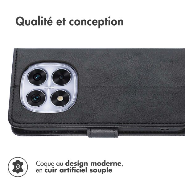 imoshion Étui de télephone portefeuille de luxe Xiaomi Poco X7 - Noir