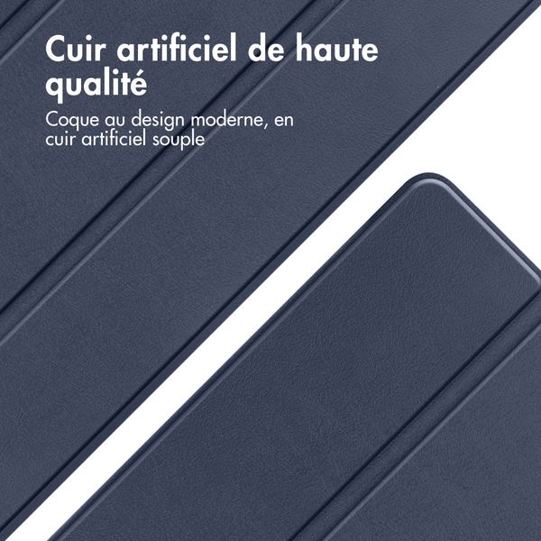 imoshion Coque tablette Trifold Apple iPad 11 (2025) 11 pouces A16 / iPad 10 (2022) 10.9 pouces - Bleu