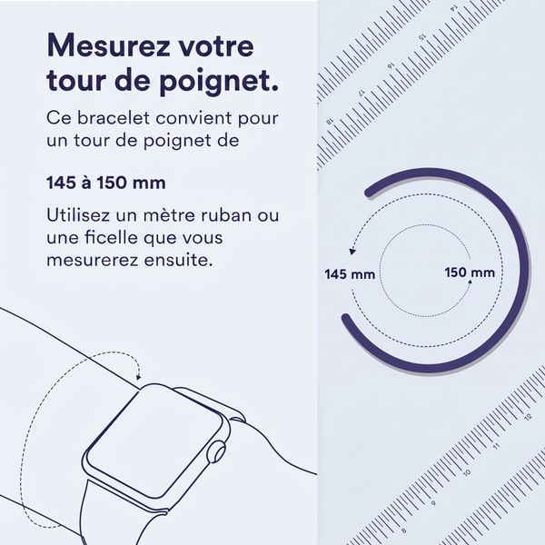 Apple Bracelet Solo tressé Apple Watch | 38/40/41/42 mm - Taille 3 - Beige