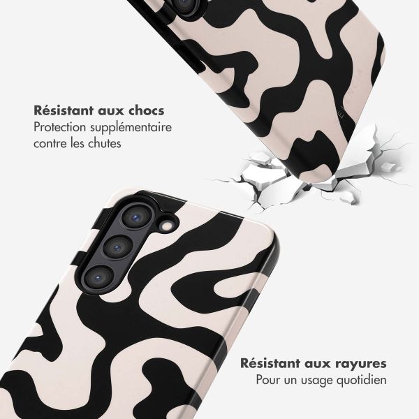 Selencia Coque arrière Vivid Samsung Galaxy S23 - Art Wave Black