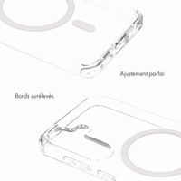 Selencia Coque arrière Rivièra MagSafe avec crochets amovibles Samsung Galaxy S25 / S24 - Transparent